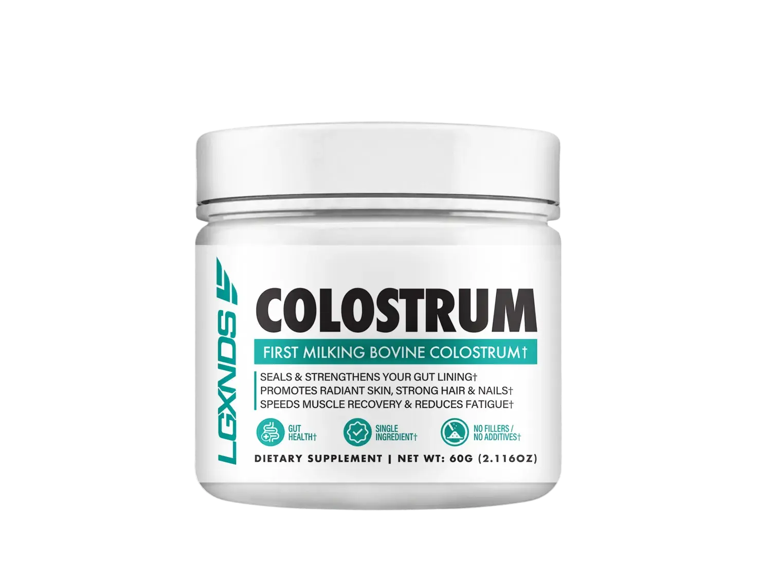 LGXNDS Bovine Colostrum Powder | Gut Health Immune Support and Skin Wellness | IgG Rich Daily Wellness and Recovery Formula