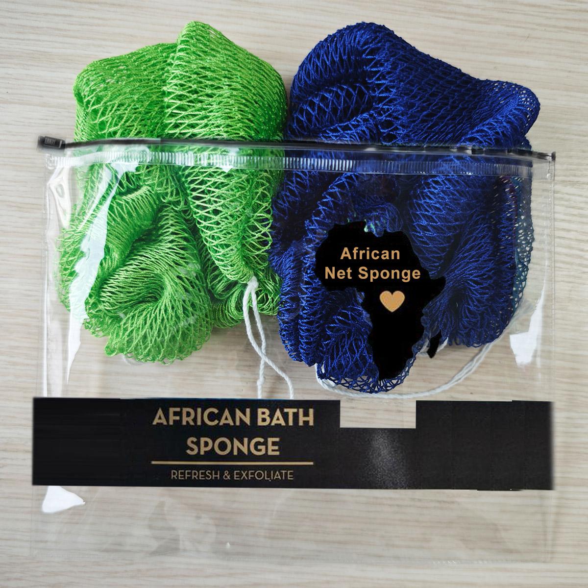 2 PCS Authentic African Exfoliating Net Bath Sponge