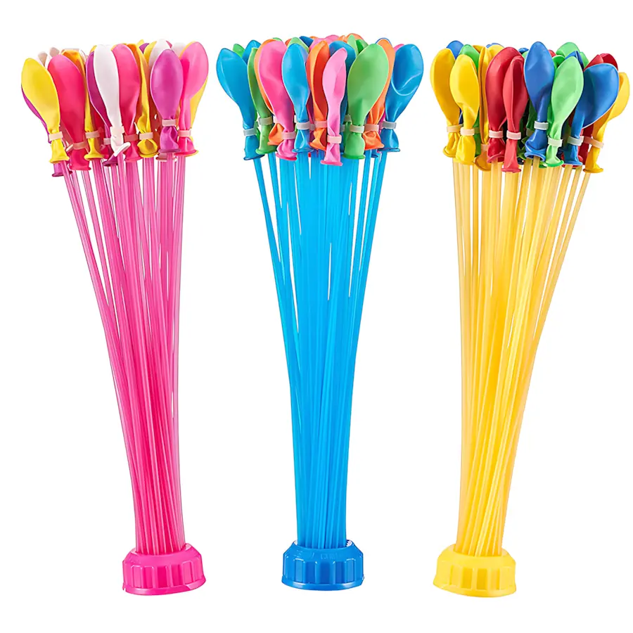 1Pack balloon that inflates rapidly with water, 111/222 pcs Rapid-Filling Self-Sealing Tropical Colored Water Balloons for Outdoor Family, Friends, Children Summer Fun, Teens, Adults Party, Birthday Party Christmas Party water balloon pad original