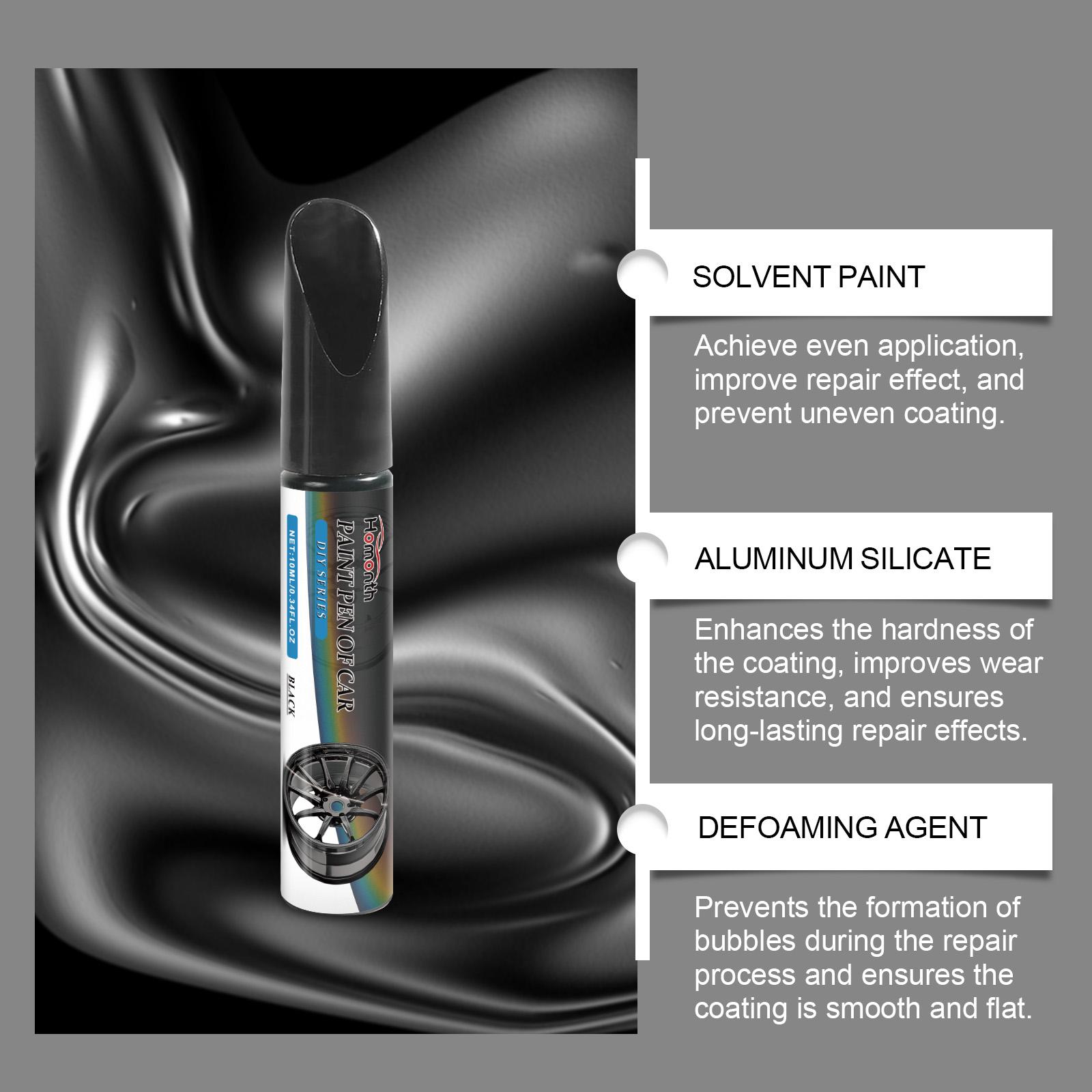 Black Wheel Scratch Repair Pen – Fix Scuffs, Scratches & Paint Chips on Car Rims