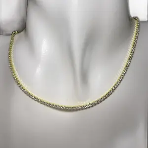 Gold plated diamond necklace