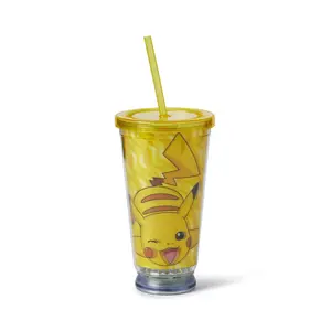 Pokemon Pikachu Carnival Cup - 18oz BPA-free Tumbler Cup with LED Lights