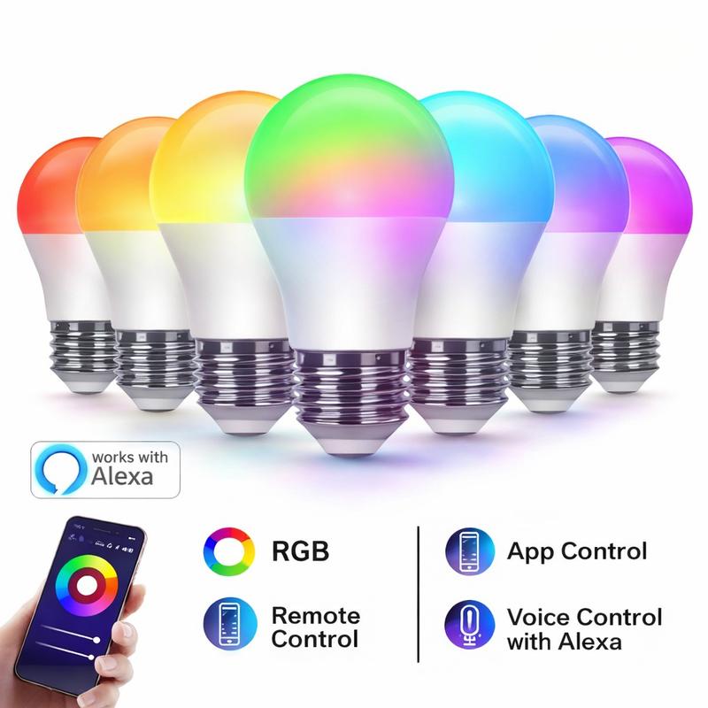 LED Smart Light Bulbs, LED Light Bulbs Color Changing,Smart Bulb That Work with Alexa & Google Home, Multiple Preset Scene, Music Sync, 2.4GHz RGB WiFi Bluetooth Light Bulb LED Smart Light Bulbs, LED Light Bulbs Color Changing,Smart Bulb That Work with Alexa & Google Home, Multiple Preset Scene, Music Sync, 2.4GHz RGB WiFi Bluetooth Light Bulb