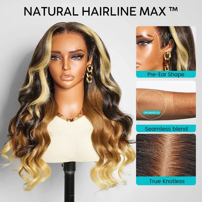 【 Limited Design 】Ombre Loose Body Wave 180% Density Wig Glueless Pull Go 13x6 Full Lace Front with Snug Fit Drawstring 【 Limited Design 】Ombre Loose Body Wave 180% Density Wig Glueless Pull Go 13x6 Full Lace Front with Snug Fit Drawstring