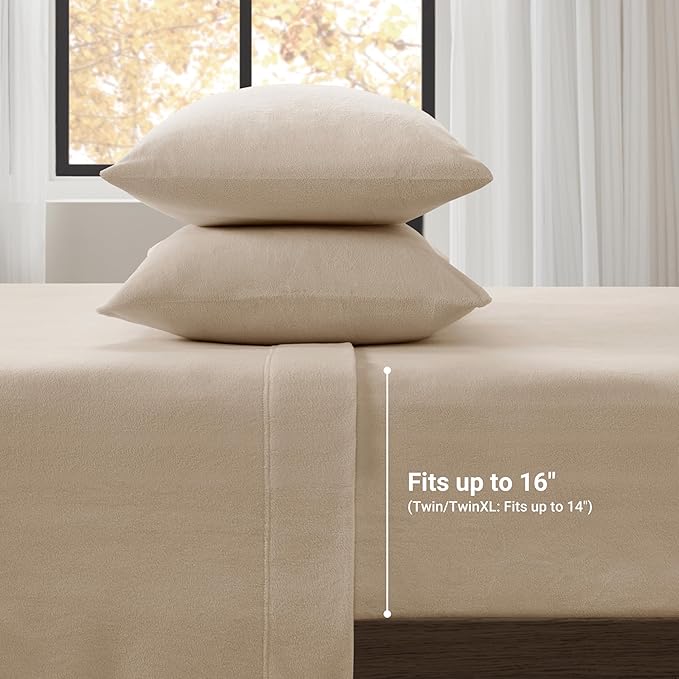 A luxurious  Micro Fleece Sheet Set turns your bed into a cozy getaway