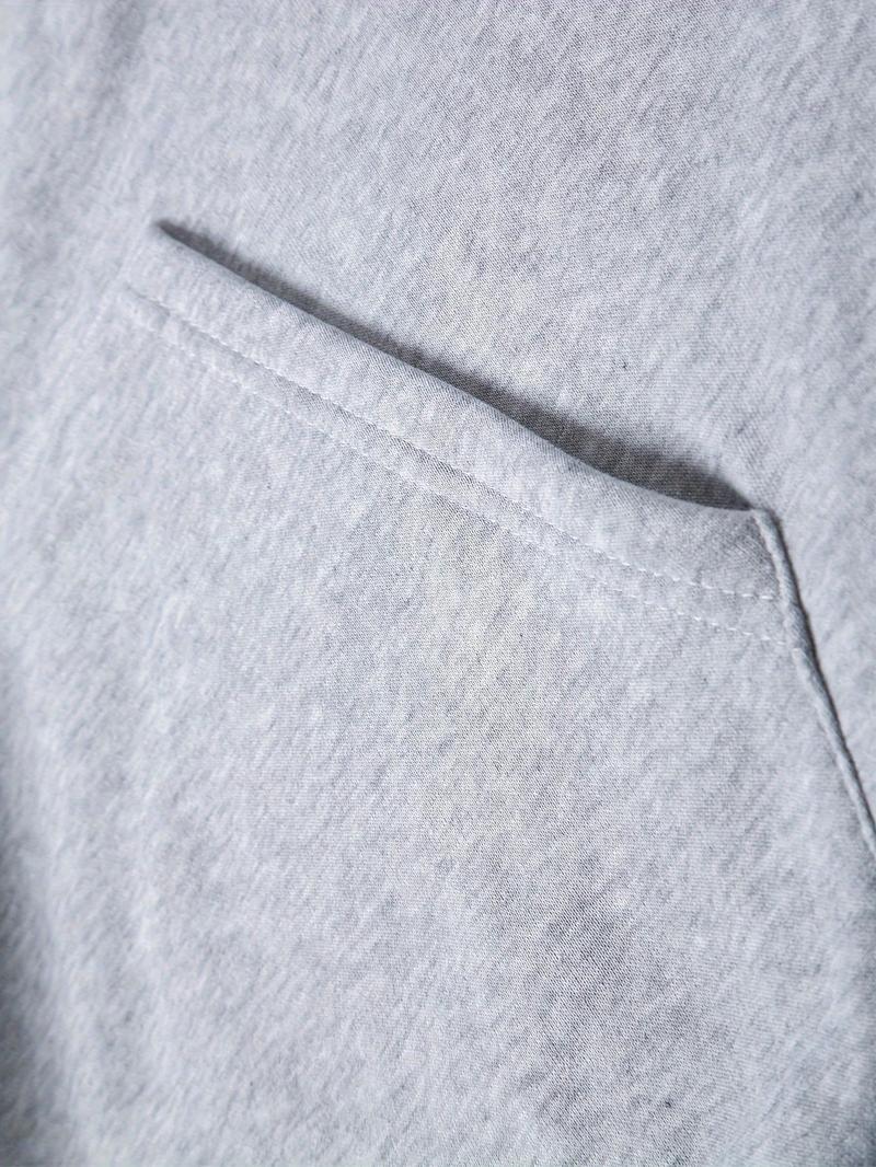 Men's sports two-piece hooded sweatshirt and pants set - gray with black logo, non stretch fabric, regular style, pocket, suitable for autumn and winter, casual wear | hooded sweatshirt | pocket pants, sweater hooded sweatshirt