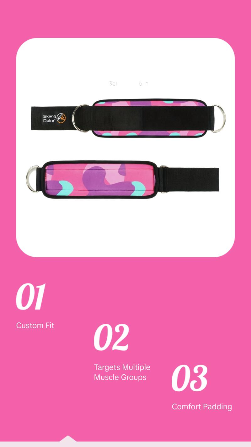 Skang Duke Adjustable Ankle Straps Strength Training Accessory for Full-Body Training, Targets Glutes, Legs, Core, Waist, Arms, and More