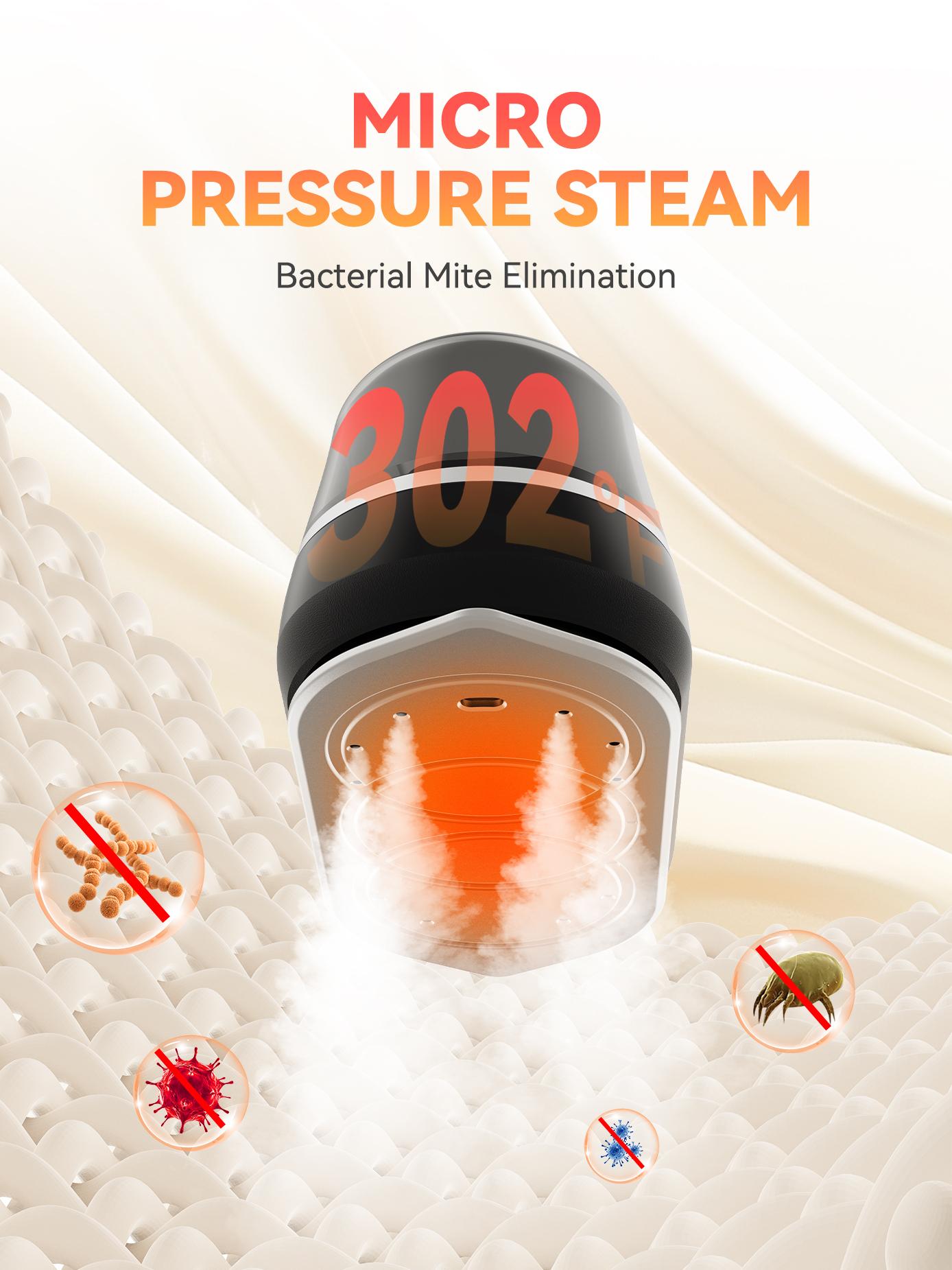 Portable Handheld Steamer for Clothes,10s Heat Up,1200W Steamer ＆ Iron 2 In 1,160ml Capacity Travel Size Garment Steamer,Large Ceramic Heat Panel for 110V~120V Only