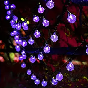 2-Pack 39-Foot Solar String Lights with 100 LEDs IPX4 Waterproof Rating 8 Lighting Modes Perfect for Summer Camping Ambiance Lighting Ideal for Patios, Gardens, Weddings, Valentine's Day, Easter, Birthdays, and Party Decorations