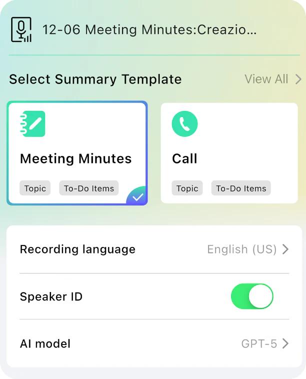 AI Voice Recorder with App Control : AI Transcription, Summarization & Mind Maps, Portable AI Note Taking Device with Case 64GB Memory Recording for Calls, Speeches, Meetings, Interviews