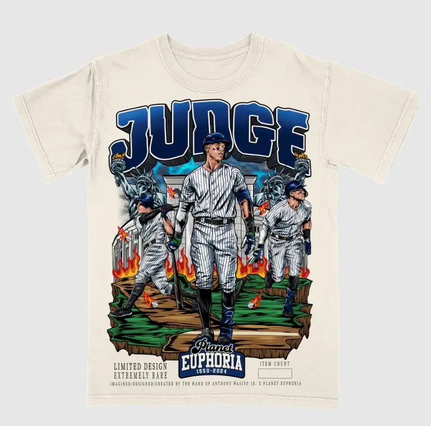 Youth and Adult Aaron Judge V2 Planet Euphoria Shirt, 90s Graphic Tees, Graphic Tee, Kids Clothing, Youth Clothing, Boys Clothing