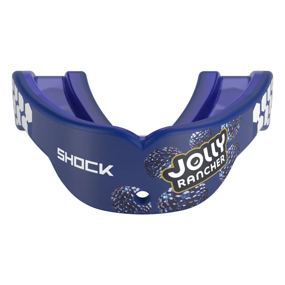 Shock Doctor Jolly Rancher Gel Max Power Flavor Fusion Mouthguard - Convertible Tether, Breathable Design, Boxing Equipment