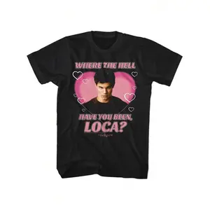 American Classics Twilight Movie Where Have You Been Loca Heart Mens Short Sleeve T Shirt Vampire Movies Graphic Tees Cotton Short Sleeves 180G,Y2K Halloween Funny Graphic 100 Percent Cotton  Tees