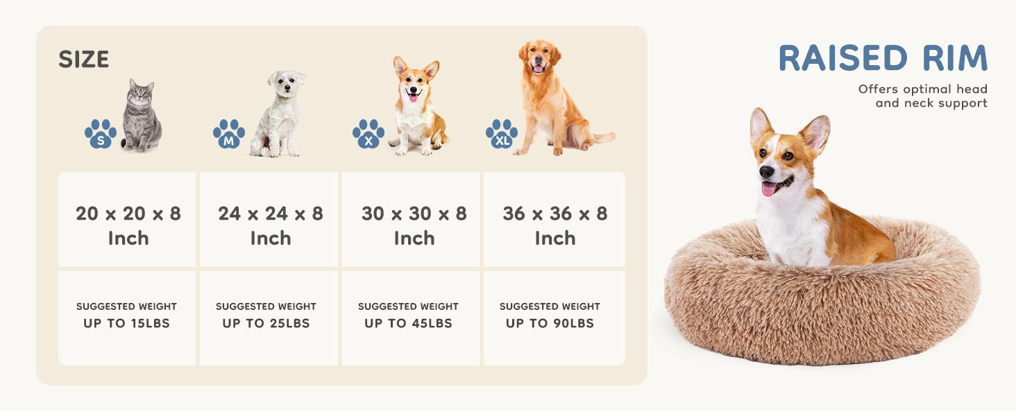 【Deal】Sweetcrispy Official Soothing Donut Pet Bed for Cats & Pups | Machine-Washable Cozy Nest | Plush Waterproof Faux Fur 【Deal】Sweetcrispy Official Soothing Donut Pet Bed for Cats & Pups | Machine-Washable Cozy Nest | Plush Waterproof Faux Fur