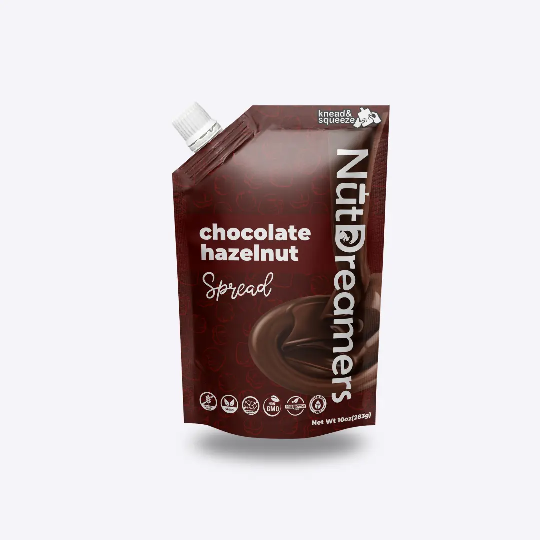 Chocolate Hazelnut Spread - No Sugar Chocolate Nut Butter, Rich Cocoa Flavor, Healthy Alternative to Nutella for Breakfast Snacks, Natural Flavor
