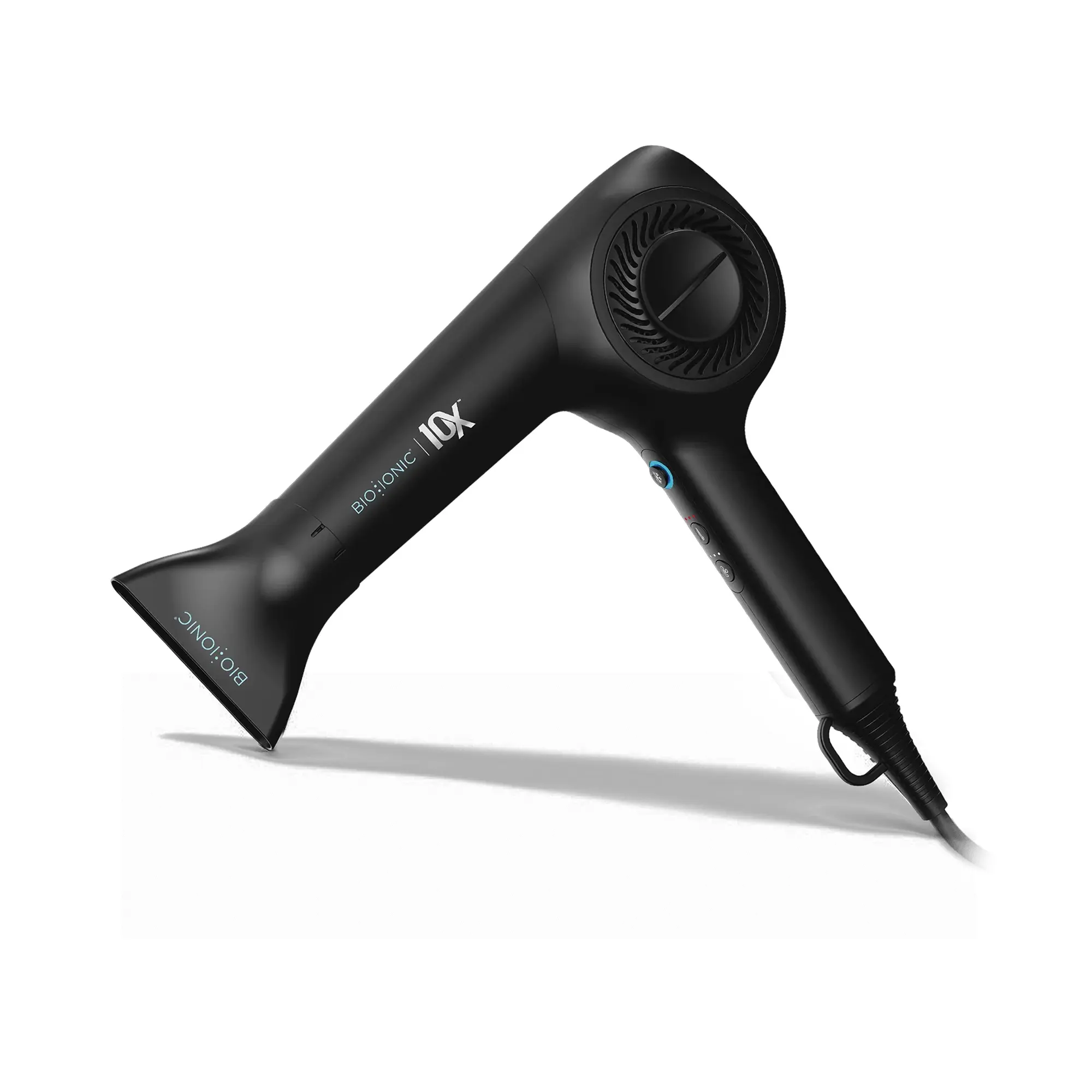 Bio Ionic 10X UltraLight Speed Ionic Hair Dryer - Black, Lightweight High Speed Conditioning Corded Ultralight Hair Dryer, Lightweight Hair Dryer