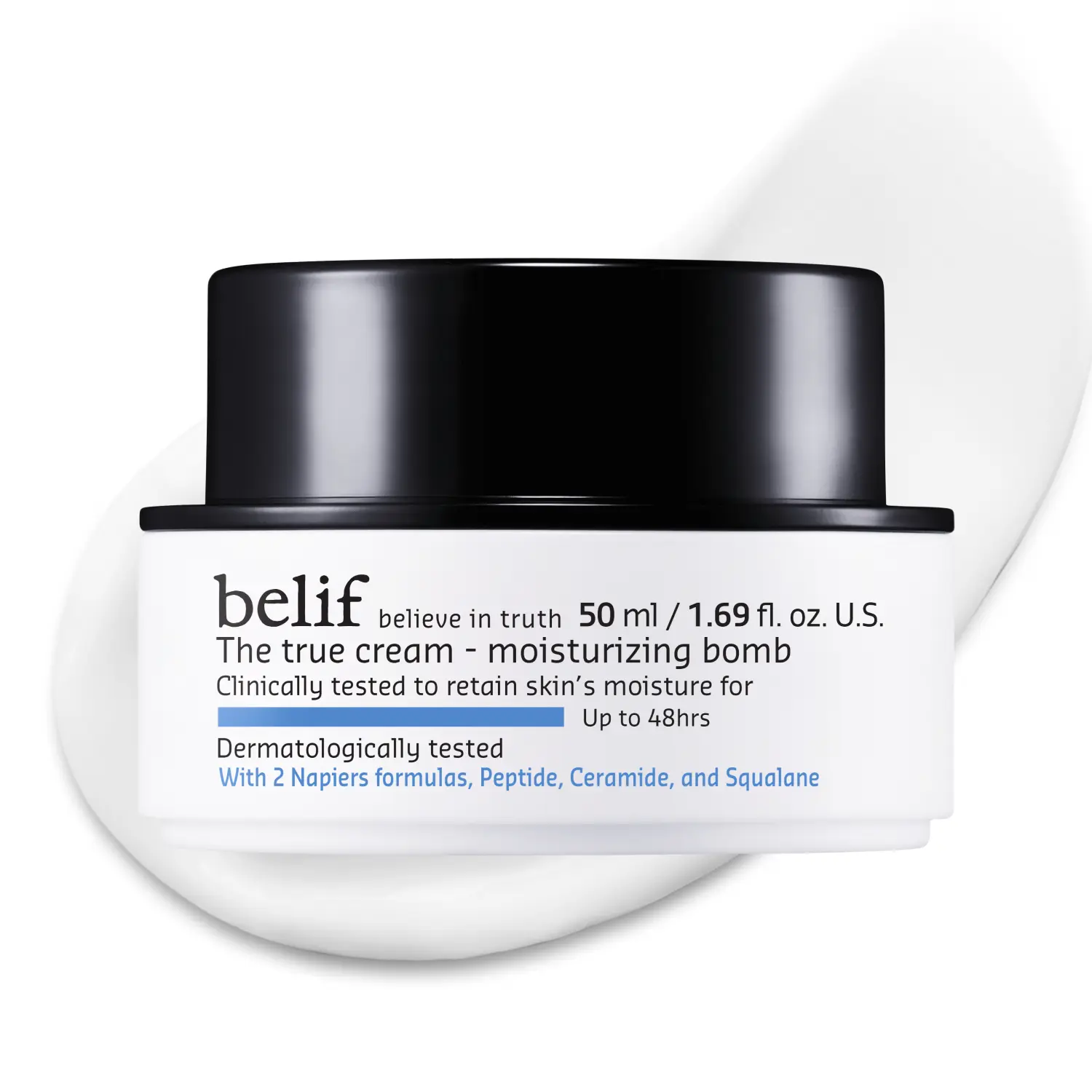 belif The True Cream Moisturizing Bomb with Peptide, Ceramide & Squalane, Face Comfort Moisturizer Hydrating Moisture Hydrate