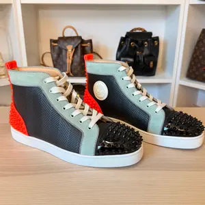 Pre-Owned Christian Louboutin High Top Sneakers Studs Size 43 EU / 9.5 US