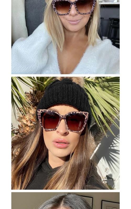 BECKY II - LEOPARD TORTOISE + BROWN GRADIENT SUNGLASSES