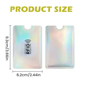 8Counts RFID Blocking Sleeves Set, 4 Hues for Easy Card Classification