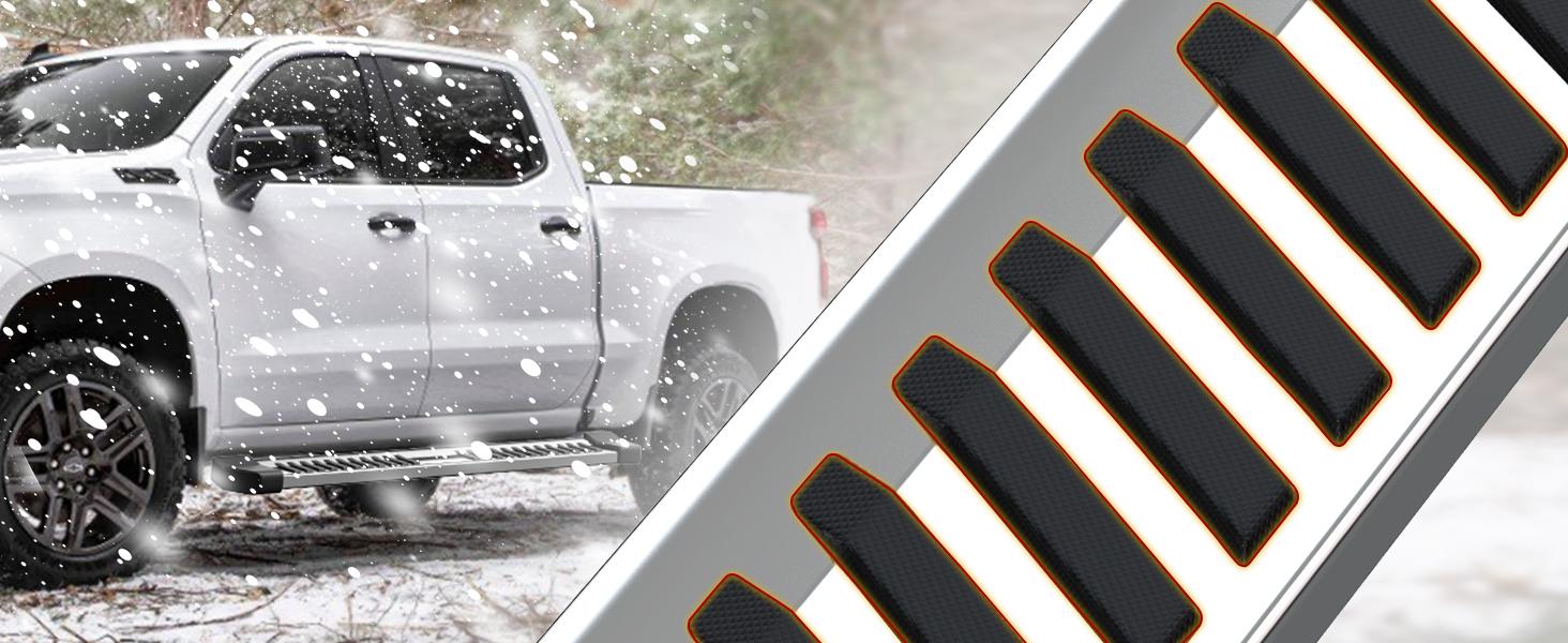 YITAMOTOR 6 Inches Running Boards Compatible with 2019-2025 Ram 1500 New Body Crew Cab Side Steps Stainless Steel Nerf Bars