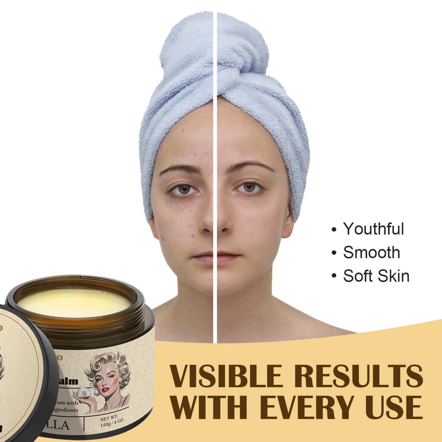 Tallow Cream 100% Natural Moisturizing Face and Body Cream That Soothes, Nourishes, Firms and Hydrates The Skin With Lavender and Vanilla Scents in Vintage Packaging.