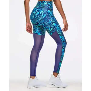 Zumba Libre High Waisted Ankle Legging With Mesh Inserts