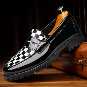 British style comfortable, lightweight and simple men's loafers suitable for daily commuting wear 8669