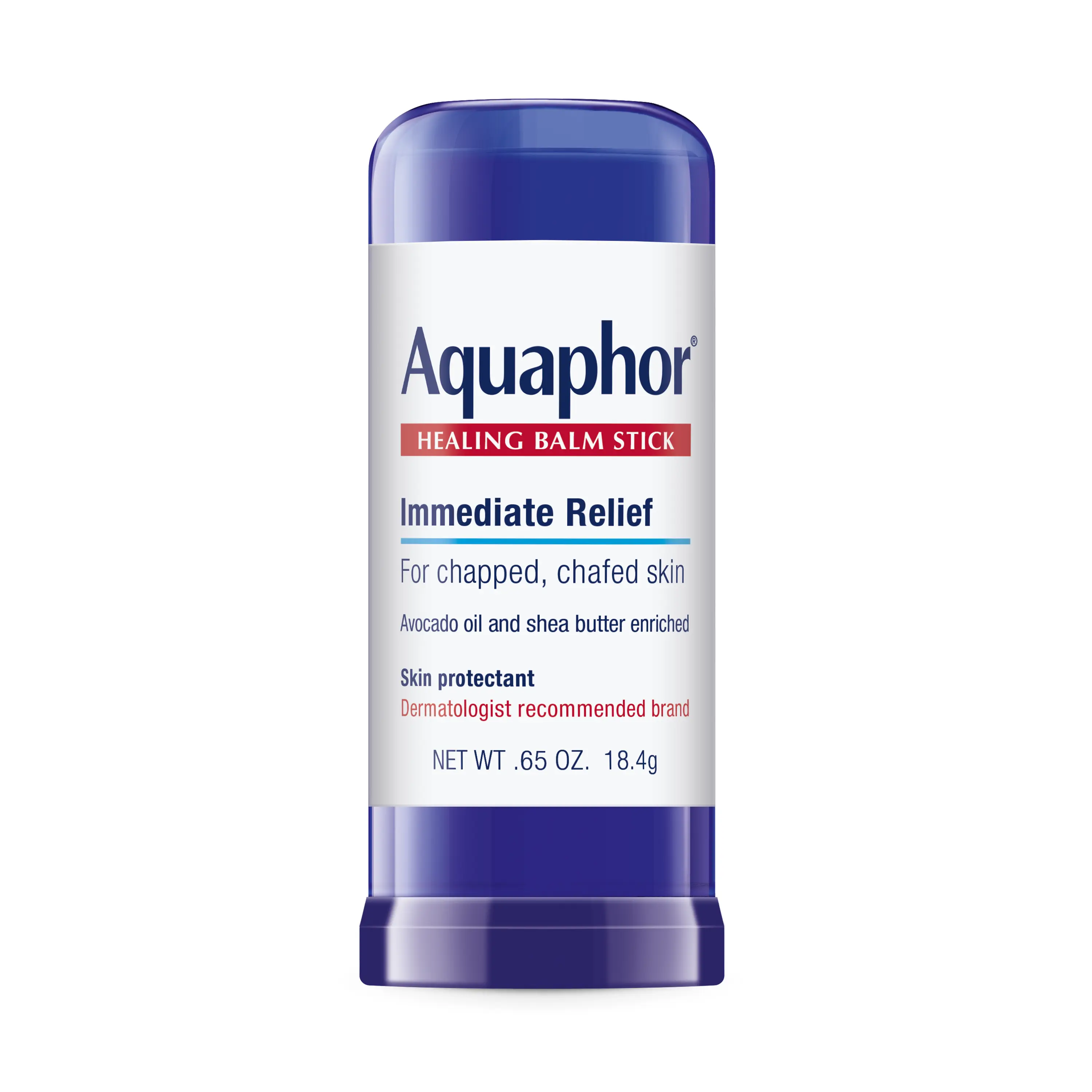 Aquaphor Healing Balm Stick 0.65 oz Avocado Oil & Shea Butter Hypoallergenic Body Moisturizer for Chapped Skin Long Lasting Moisturizing