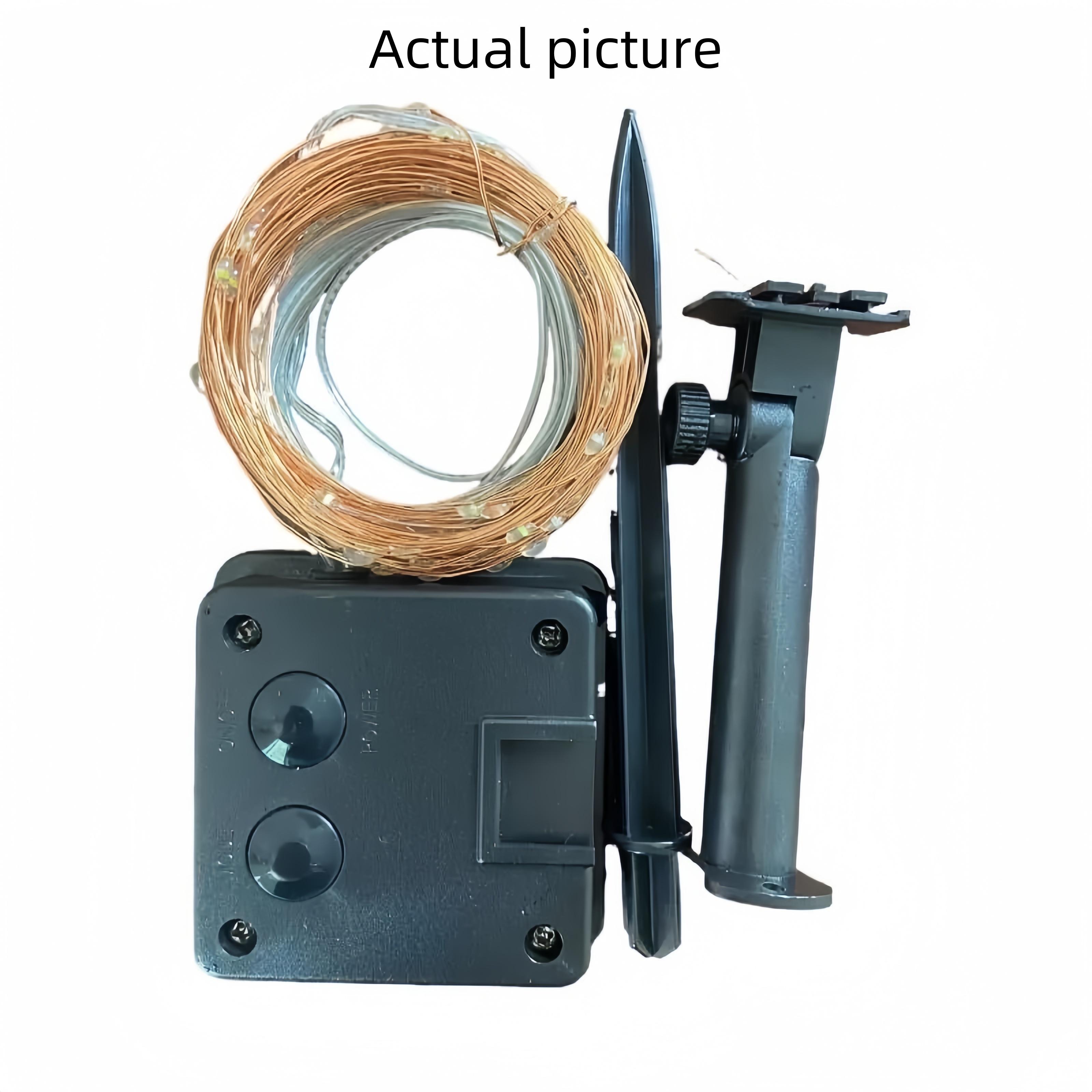 2-Pack Solar-Powered Copper Wire String Lights, 72 Feet (200 LEDs), 8 Modes, Perfect for Outdoor Gardens, Parties, Weddings, Courtyards, Halloween, Christmas Decorations, Camping Essentials Fairy String Lights