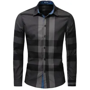 Men's Classic Checkered Button Shirt - Durable 100% Cotton, Long Sleeve with Chest Bag, Machine Washable - Perfect for Outdoor and Casual Wear, Casual Button | Classic Checkered Shirt | Button Checkered Men's Top