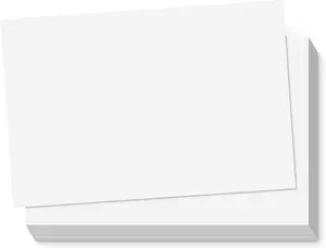 S&O 300Gsm 4X6” Postcard Paper Cardstock(Both Sides Blank) for Art or Clear Thank Notes for Mailing—Set of 60 White Blank Invitation Sheets, Printable Stationery Set, Bulk Greeting Cards Pack Sweetzer & Orange
