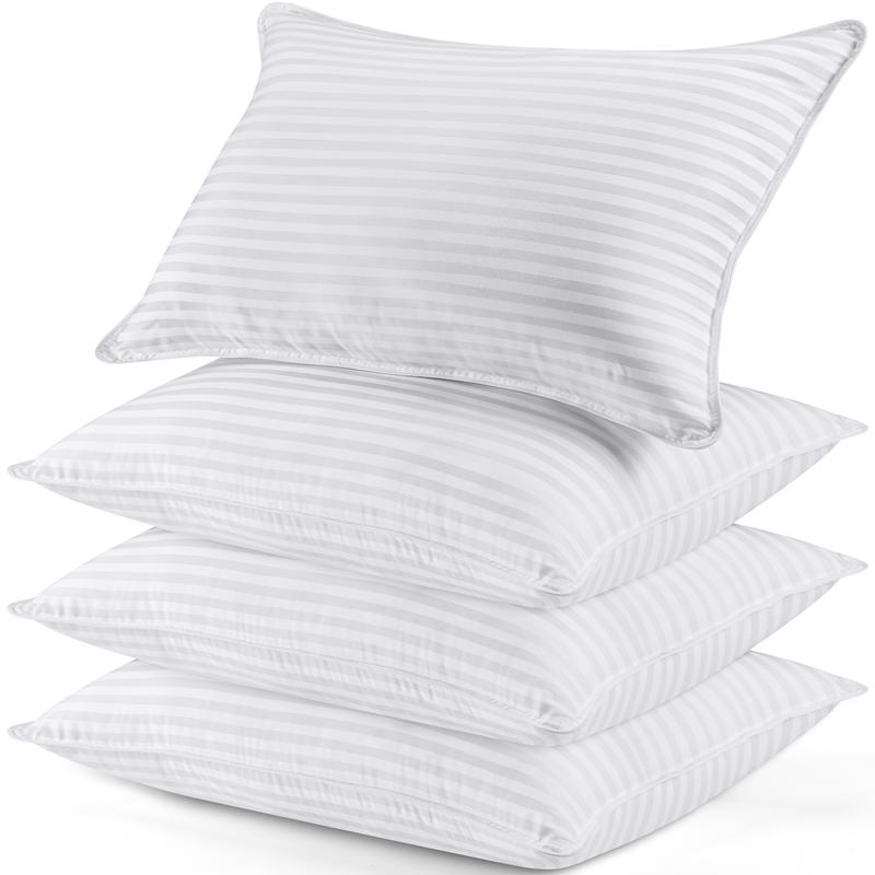Utopia Bedding White Hotel Pillow Set of 4 - Pillows for Side Back & Stomach Sleepers - Comfortable 9 Inch Thick Pillows for Ultimate Rest Utopia Bedding White Hotel Pillow Set of 4 - Pillows for Side Back & Stomach Sleepers - Comfortable 9 Inch Thick Pillows for Ultimate Rest