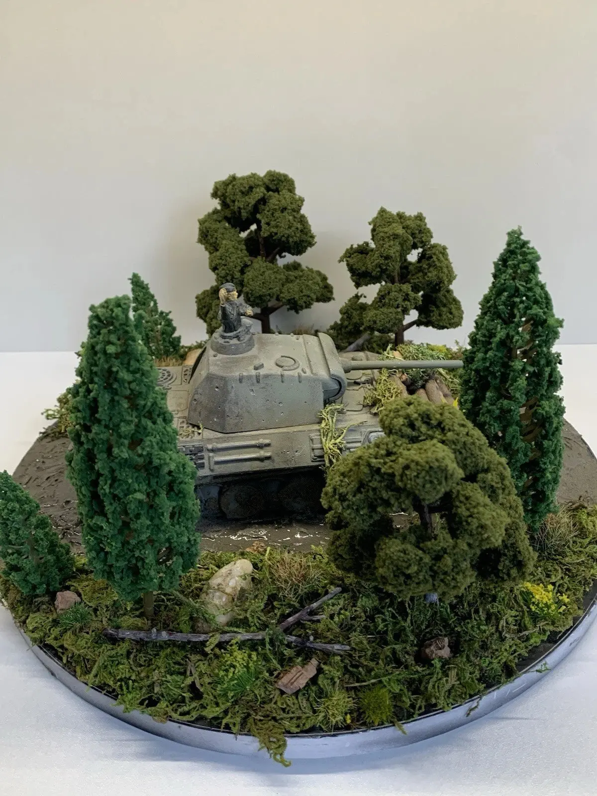 Diorama 1/35 Scale WW2 German Tank and Commander Resin Model Fully ...