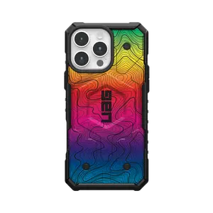 Pathfinder Case With MagSafe For Apple iPhone - Rainbow Topography 2
