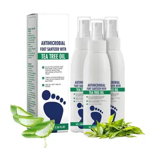 Foot Spray with Tea Tree Oil, Foot Care Dry Feet Plantar Moisturizing Deodorant, Advanced Foot and Nail Spray，Athlete's Foot Treatment & Fast-Acting Itch Relief
