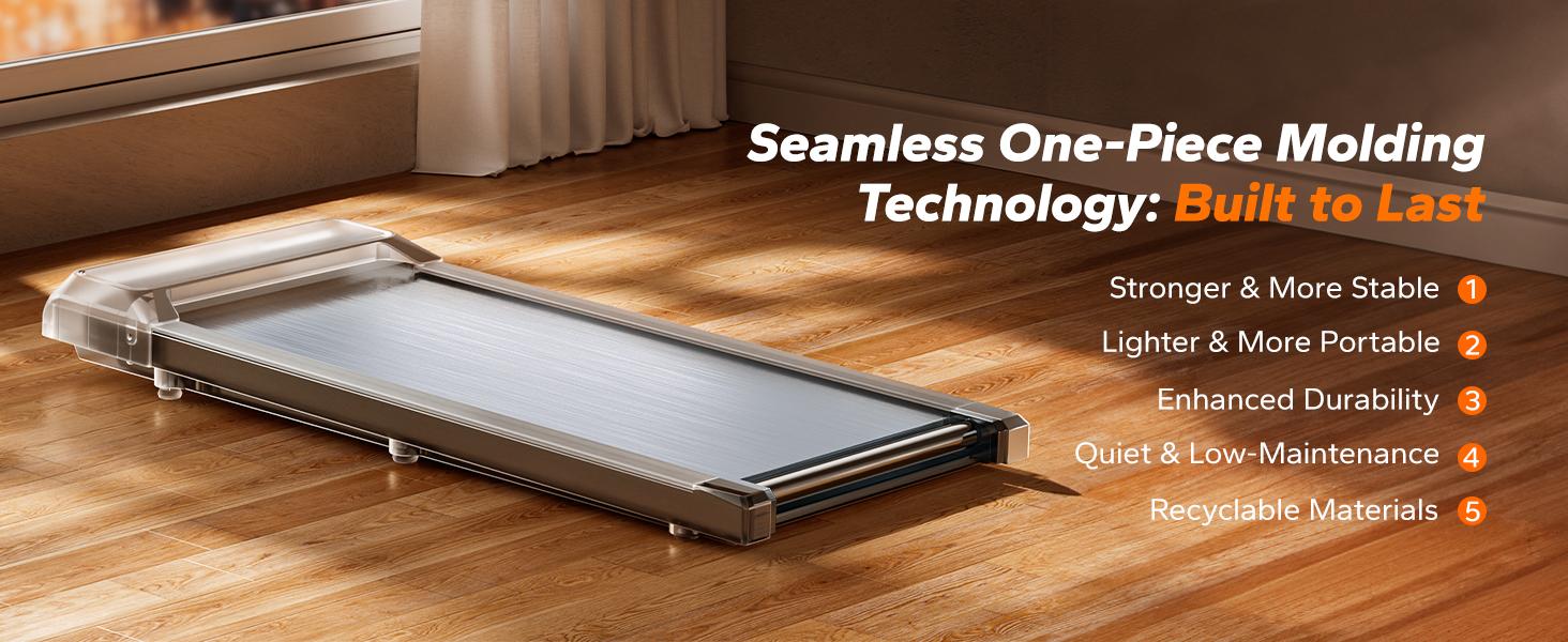 Merach Under Desk Treadmill, 2-in-1 Walking Pad for Walking and Jogging 2.5HP Low-Noise Treadmill with Remote Control Lanyard 265lbs Weight Capacity Home Exercise Equipment Home Gym Equipment