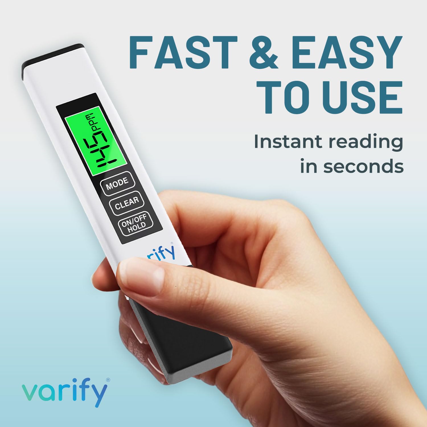 VARIFY 4-in-1 TDS Meter Digital Water Tester for Drinking Water Accurate 0-9990 PPM EC & Temp Readings Ideal for RO Systems Aquariums Pools Portable & Travel-Friendly Halloween Sales VARIFY 4-in-1 TDS Meter Digital Water Tester for Drinking Water Accurate 0-9990 PPM EC & Temp Readings Ideal for RO Systems Aquariums Pools Portable & Travel-Friendly Halloween Sales