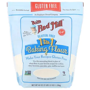 Bob's Red Mill Gluten Free 1 to 1 Baking Flour, 44 oz (1.24 kg) Bob's Red Mill Gluten Free 1 to 1 Baking Flour, 44 oz (1.24 kg)