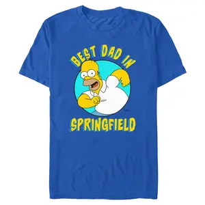 Men's The Simpsons Best Dad In Springfield T-Shirt