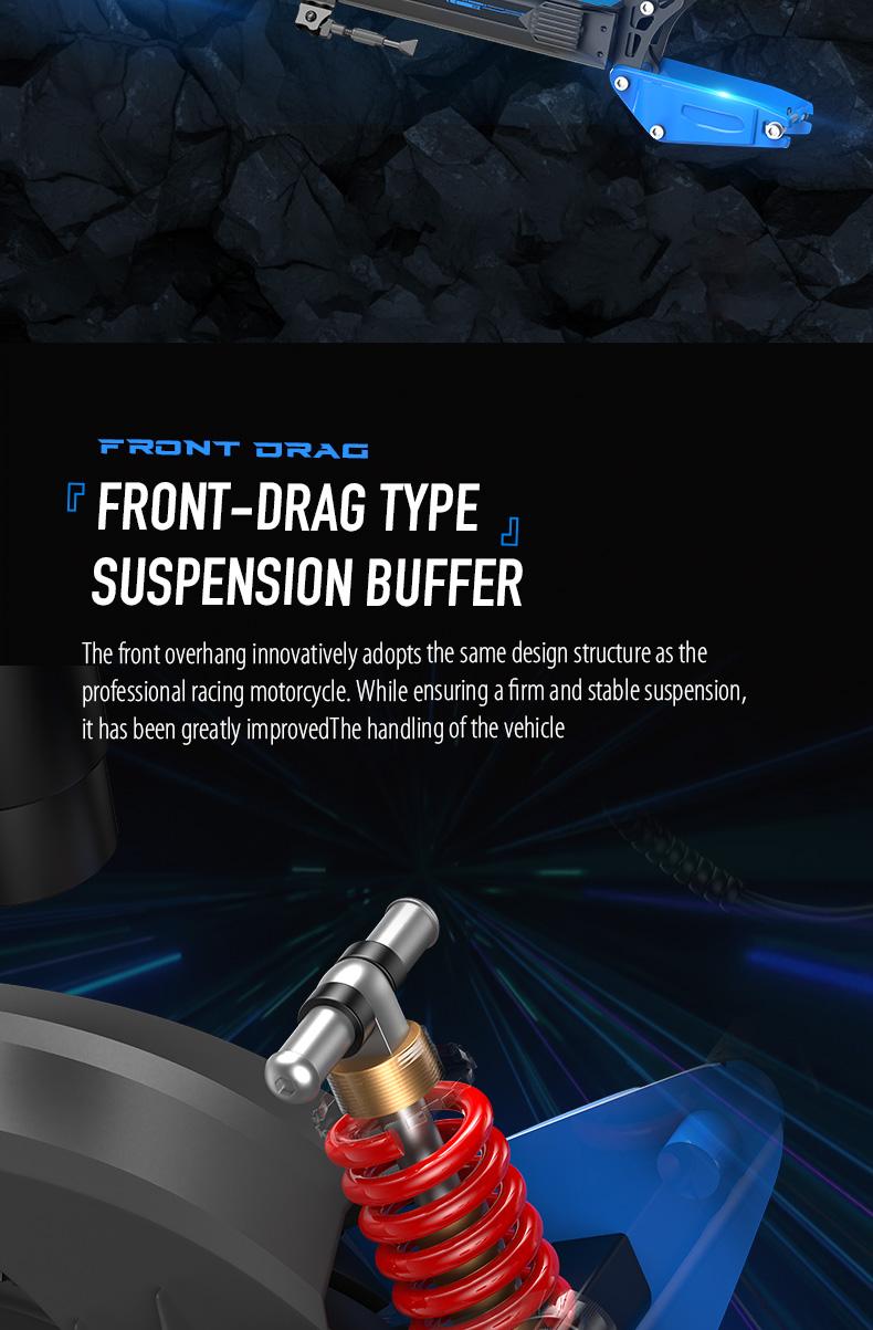 Electric Scooter with 2000W Peak Power 10-inch All-Terrain Tires LED Screen Dual Suspension System 335 lbs Load Capacity Ideal for Commuting Christmas Gift SpringStatements