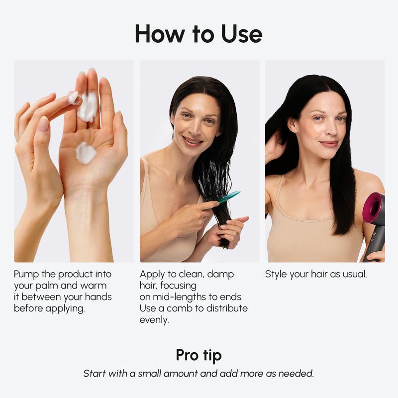 Leave-In Hair Conditioner MAREE 5.07 FL OZ - Ultra-Light Formula with Keratin & Argan Oil for Dry Damaged & Wavy Hair - Silky Shine No Residue Cleanser