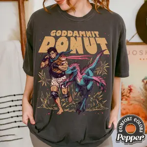 Comfort Colors T-Shirt, Dungeon Crawler Carl Donut Mongo Sci-Fi Tee