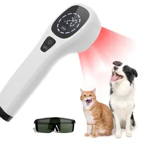KTS Handheld Red Light Therapy Device for Pain Relief & Prevent IVDD Portable Infrared Light Therapy for Natural Joint Muscle Relief Knee Back Arm 12 x 650nm & 2 x 808nm Relaxing White Safe Painless Ergonomic Design USB Charging Wireless Use