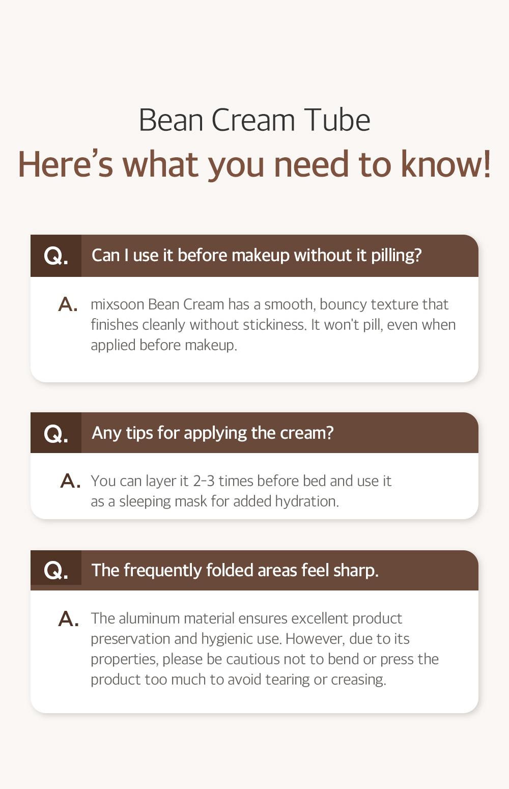 [mixsoon Official Shop] Bean Cream 2.19 fl.oz / 65ml - Intensive Facial Cream, Korean Moisturizer for Glass Skin