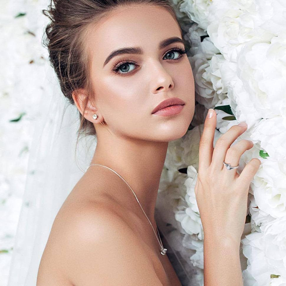 MILACOLATO 925 Sterling Silver Moonstone Rings for Women Cubic Zirconia Ring Engagement Anniversary Wedding Promise Adjustable Ring maxine jewelry