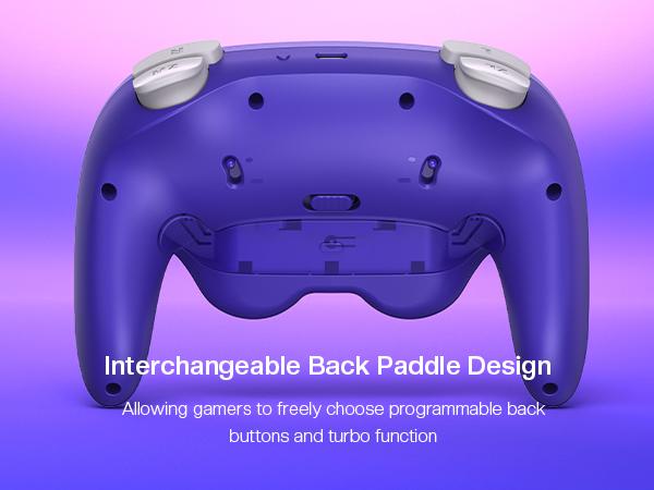 NYXI Warrior Purple Wireless Gaming Controller for Switch / PC / Mobile – Bluetooth Gamepad with Back Buttons & Vibration