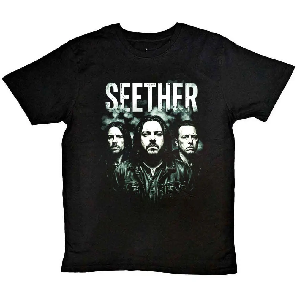 Seether Alternative Rock Band Portrait Graphic T Shirt Music Fan Concert Tee