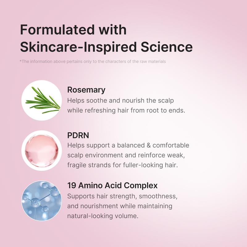 [NEW] [medicube] Rosemary PDRN Scalp-to-Hair Strengthening Set | Includes Shampoo, Conditioner, Scalp Serum | Hair Thinning Care Set for Dry & Oily, Damaged, Frizzy Hair, Oily Flaky-looking Scalp | Korea Hair Care