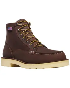 Danner Men's 6" Bull Run Lace-Up Work Boot Soft Toe - 15590